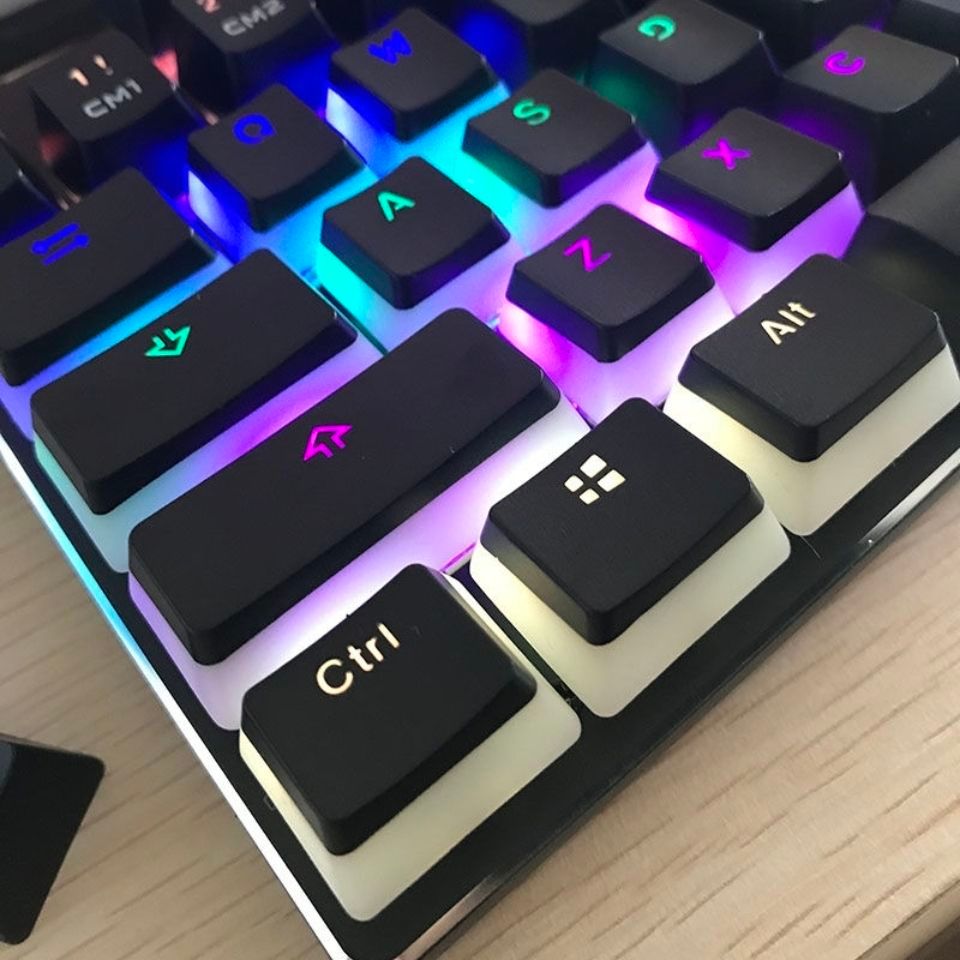 ((Chỉ Keycap, Không Phải Bàn Phím) Phổ Biến Màu Sắc Pudding Keycap Sữa Đôi Da Trong Suốt pbt Keycap 