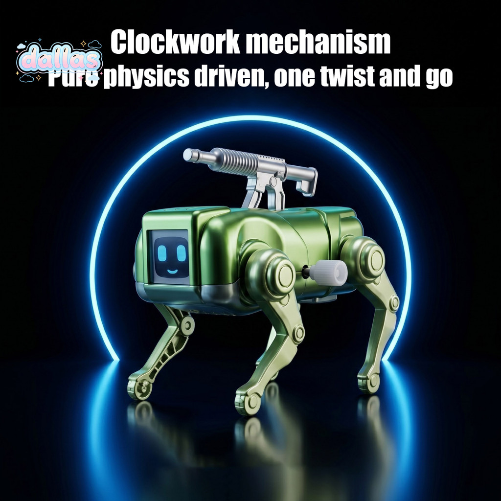 DALLS _ Clockwork Powered Dog Toy Wind-Up Robot Dog Toy Wind-Up Mechanical Dog Walking Toy – Clockwo