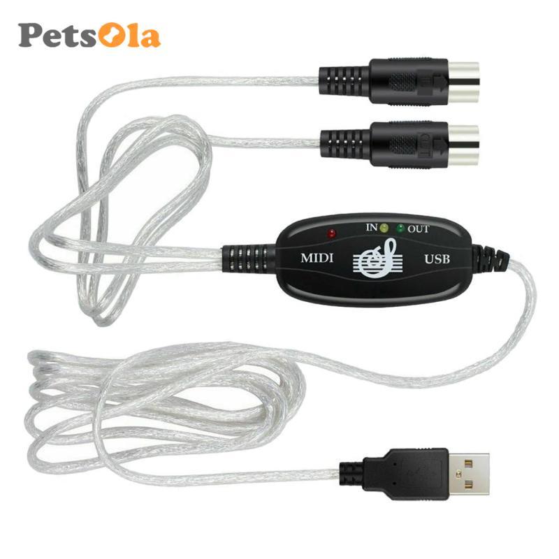 Bộ chuyển đổi USB MIDI 6.56ft Bộ chuyển đổi cáp USB sang MIDI-USB sang Midi