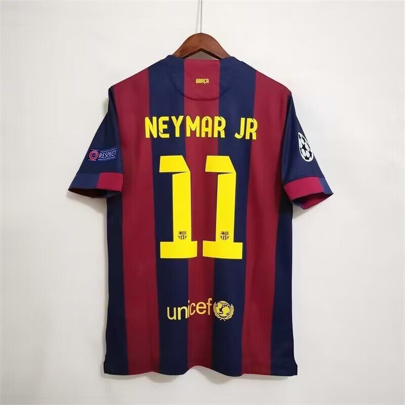 14 15 Áo bóng đá sân nhà Barcelona Messi NEYMAR JR Áo bóng đá cổ điển dành cho người lớn-FG001