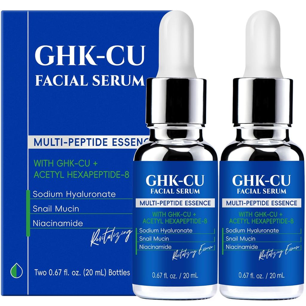 GHK-CuCopperPeptidesSerumforFaceAdvancedAnti-AgingSerumwithMulti-PeptideandNiacinamideforFineLinesan