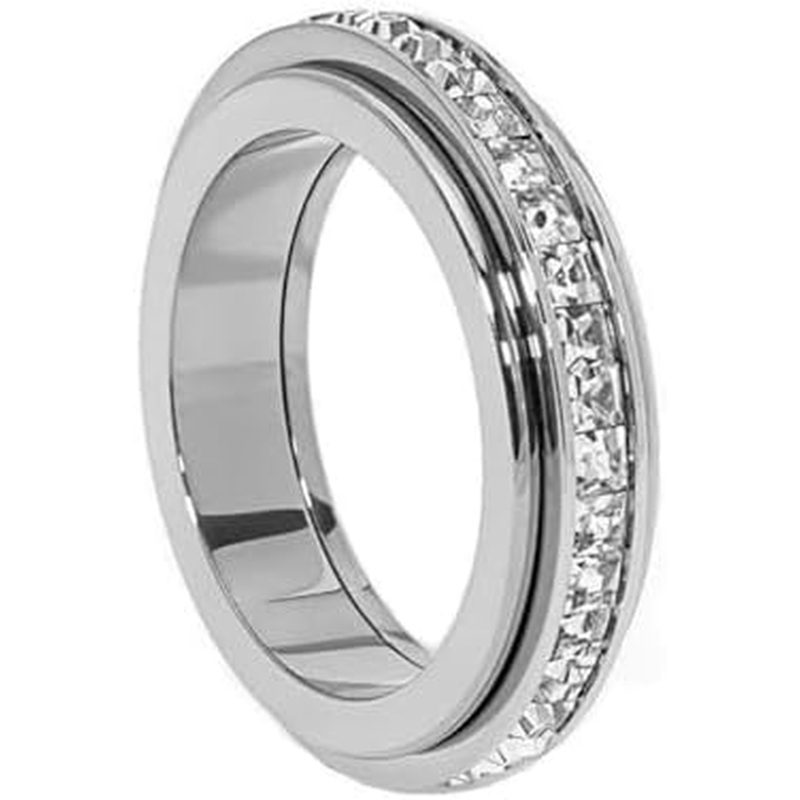 Fit Promise Giảm 1 Lo Âu Phụ Nữ Kích Thước Fidget Cubic Statement Zirconia Thoải Mái Nhẫn Lo Âu Nữ 5