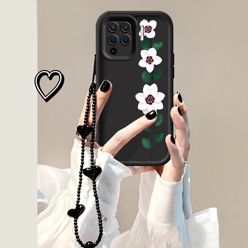 Cây nho hoa cô đơn có dây buộc màu đen cho OPPO F19Pro / F21 Pro 5G / F21Pro / F21SPro / F25 Pro / F