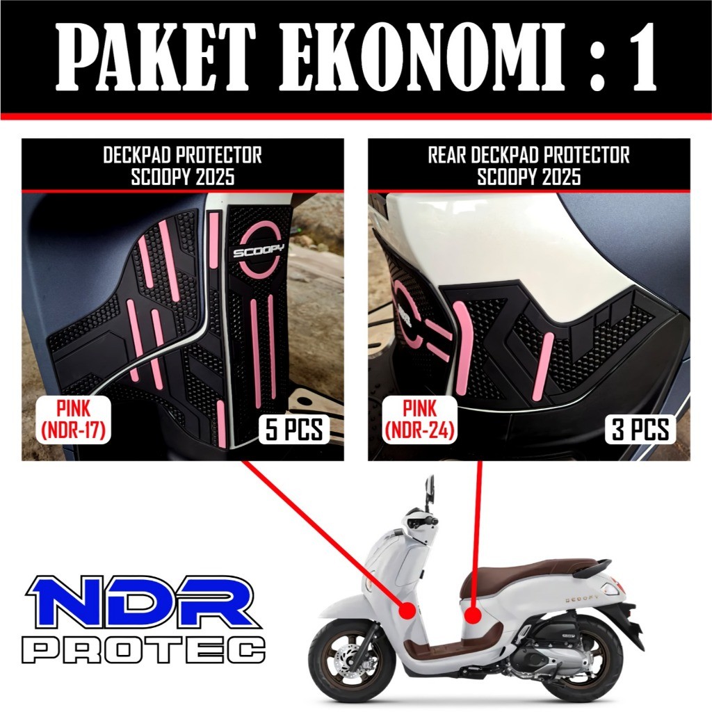 Gói kinh tế Scoopy2025 / Phụ kiện cao su Scoopy2025 / Thân bảo vệ cao su Scoopy2025 / NDR PROTEC fsa