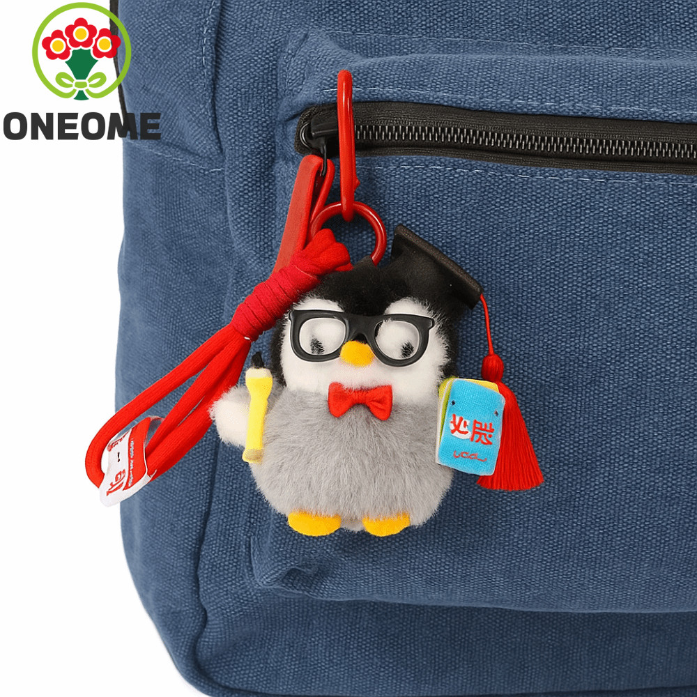 ONEOME Mini Penguin Plushie Doll, Móc khóa chim cánh cụt sang trọng thoải mái lông tơ, Túi trang trí