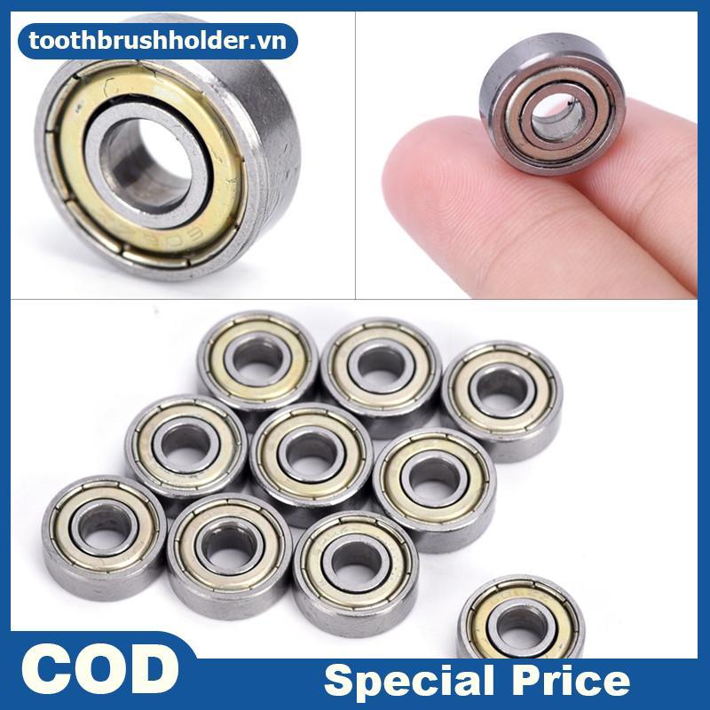 Răng 10 chiếc 693ZZ Vòng bi thép Carbon thu nhỏ Vòng bi bảo vệ đôi nhỏ VN