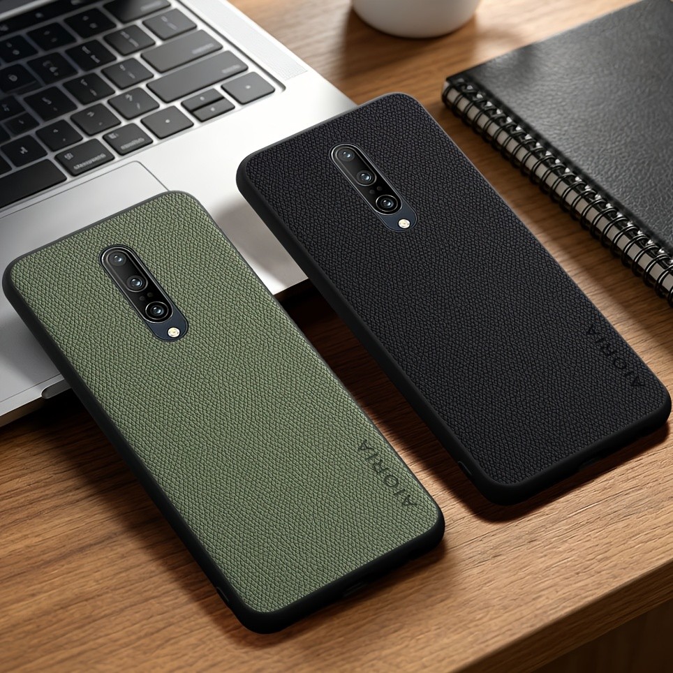 Dành Cho Oneplus 7 7T Pro Ốp Lưng Dễ Dàng Phong Cách Kinh Doanh Vỏ Điện Thoại Giả Da Bền Đẹp Cho One