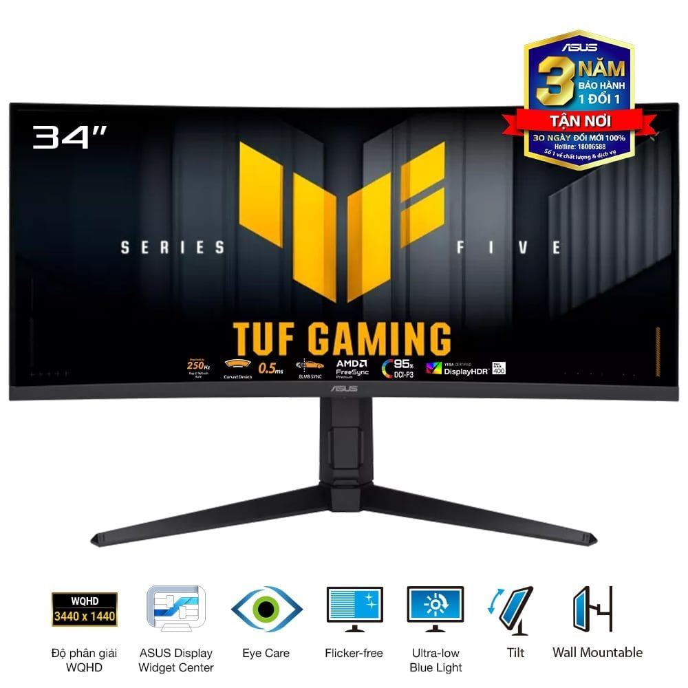 Màn hình Gaming ASUS TUF VG34WQ5A ( 34 inch | VA | WQHD | 200 Hz | 1ms) - Hàng Chính Hãng