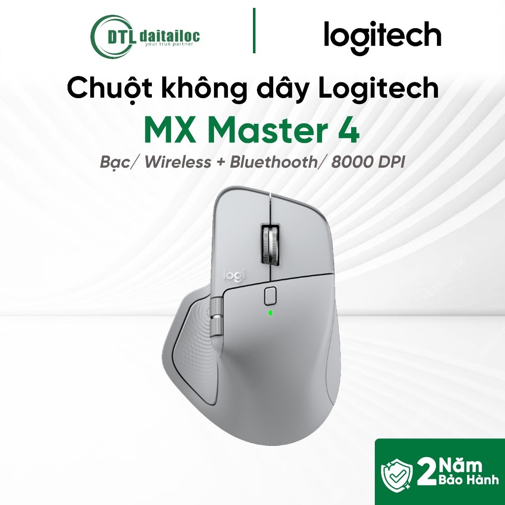 Chuột không dây bluetooth Logitech MX Master 4 Xám | Chính Hãng | Bảo Hành 12 Tháng