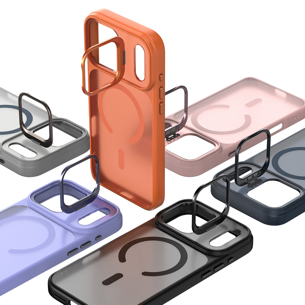 Chống mồ hôi Chống vân tay Emma Orange Lens Cover Giá đỡ vô hình cho iPhone17promax1516promaxiPhone 