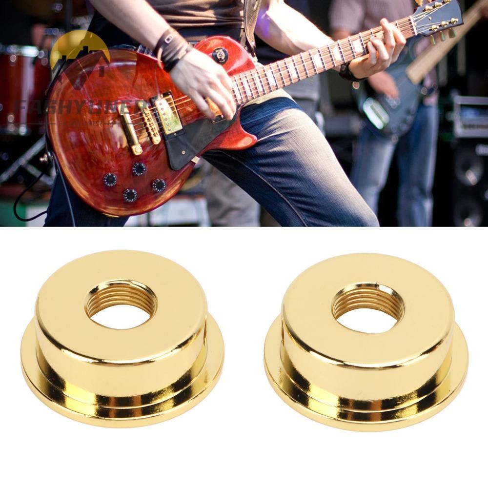 FASHYUNER 2 Chiếc Đàn Guitar Điện Jack Cover, Kim Loại Màu Vàng Đàn Guitar Điện Jack Đĩa, Chuyên Ngh