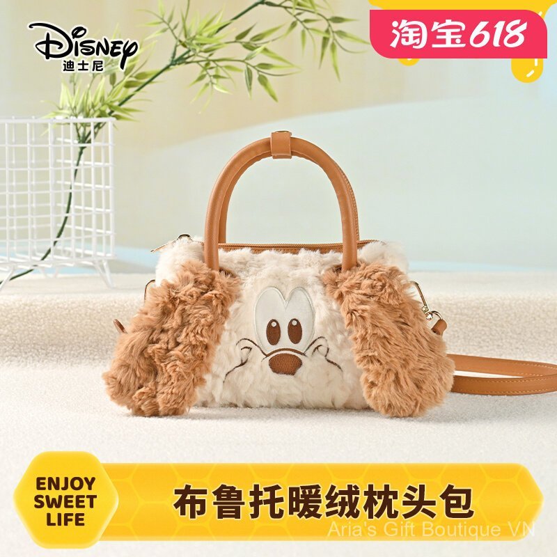 [Aria] Disney potdemiel Honey Pot Plush Doll Túi xách di động Thu đông Phù hợp với nữ đi chơi dễ thư