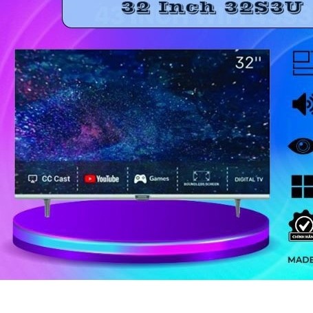 Smart Tivi HD Coocaa 32 Inch 32S3U - INDONESIA Bảo hành hãng