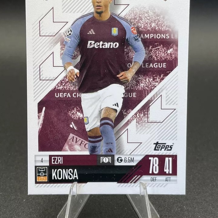 Thẻ Ezri Konsa Topps Match Attax 2024/2025 (Aston Villa) (24/25)