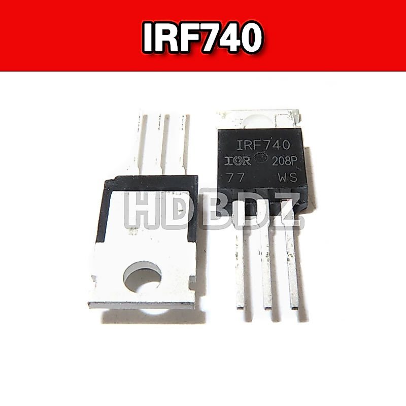 5~10pcs IRF740 TO-220 IRF740PBF MOS Trường Hiệu Ứng Ống Triode IC