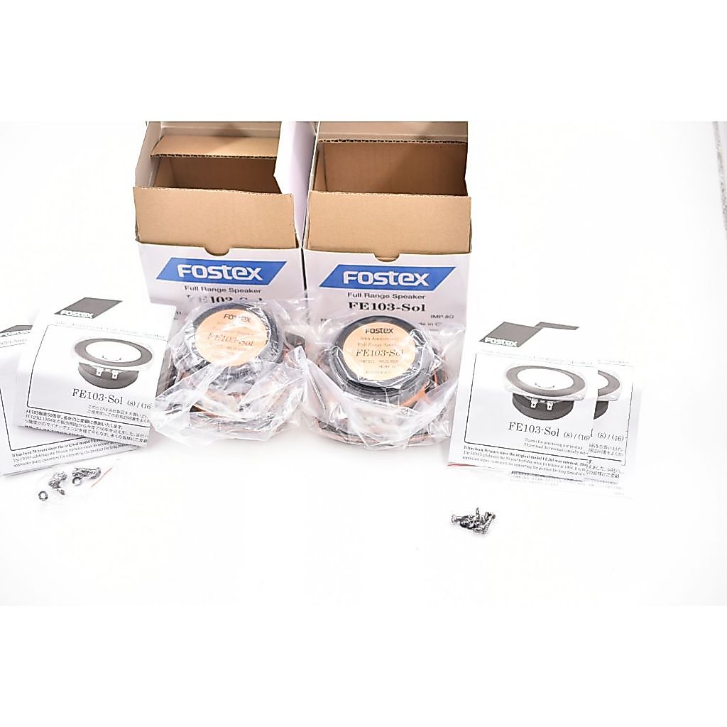 Đôi loa toàn dải Fullrange Fostex FE103-Sol 8 phiên bản kỷ niệm 50 năm ngày thành lập hãng, chỉ sản 