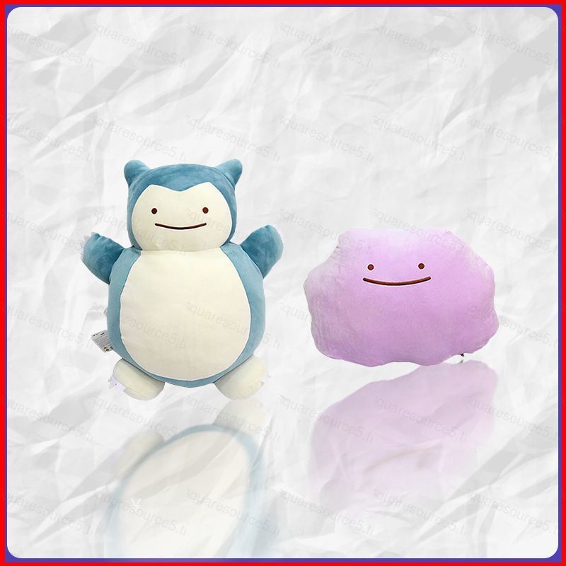 SQ5 Pokemon Snorlax x Ditto Plushie Có Thể Đảo Ngược Sang Trọng Lật Đồ Chơi Nhồi Bông Đồng Hành Gối 