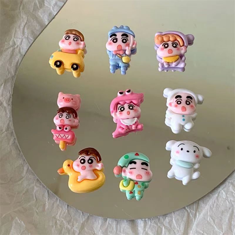 Trang trí nắp lưng thú cưng 3D dễ thương mèo thỏ gấu phụ kiện resin làm đồ thủ công handmade keo bơ
