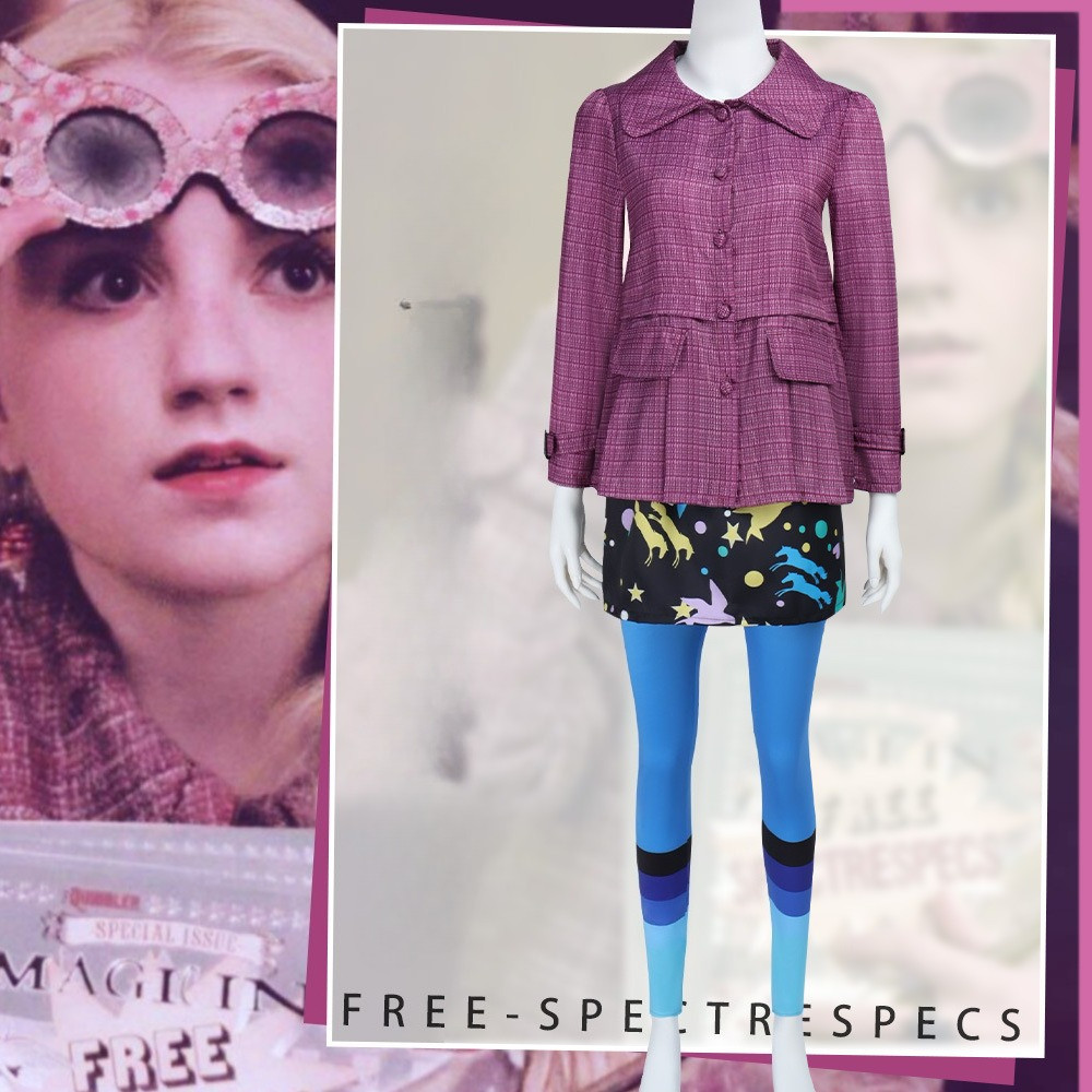 Harry Luna Lovegood Cosplay Costumme Set Sự kiện tiệc Halloween