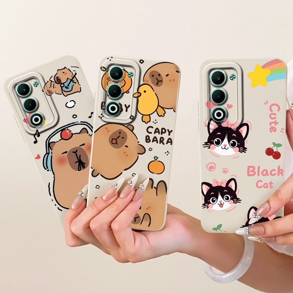 Ốp Lưng Cho OPPO A5 5G 2025 Ốp Lưng OPPO A5 4G Fundas CPH2735 CPH2727 Vỏ Mềm Sơn Kẹo Hoạt Hình Dễ Th