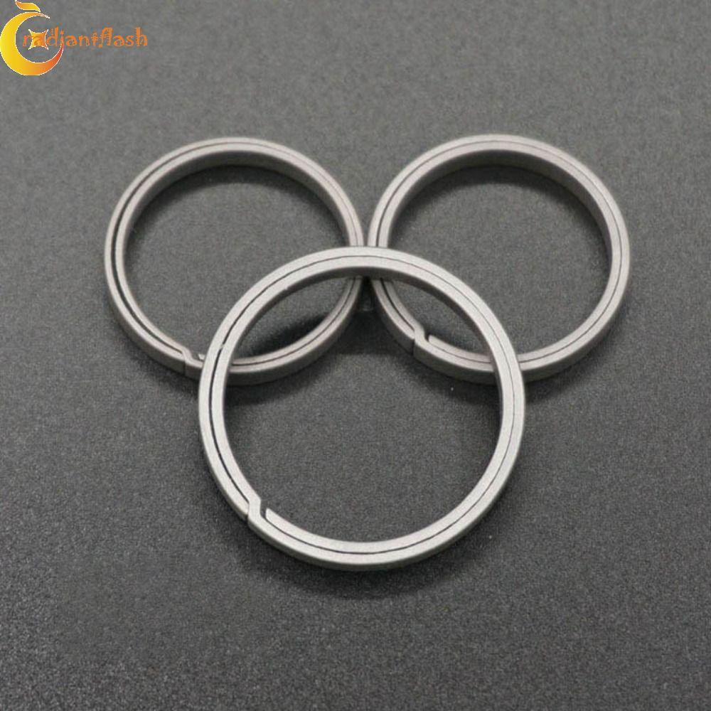 RADIANTFLASH Titan Chìa Khóa Mini EDC Hợp Kim Titan Bền Keyfobs Mặt Dây Chuyền Nhẫn DIY Nam Quà Tặng