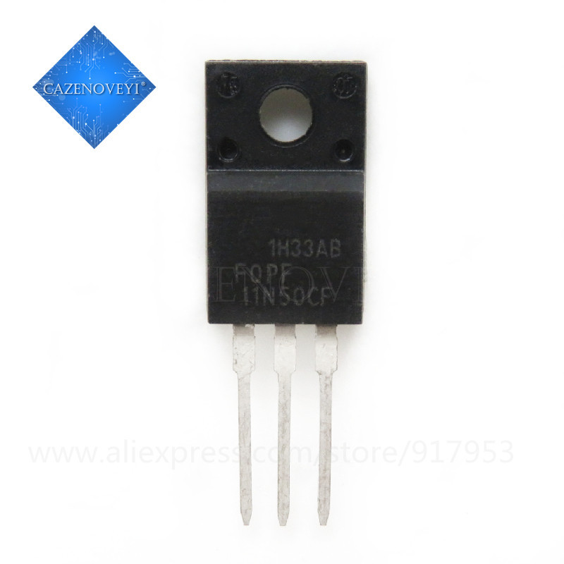 10 Mảnh FQPF11N50CF FQPF11N50C FQPF11N50 11N50CF 11N50 TO-220F chip gốc mới