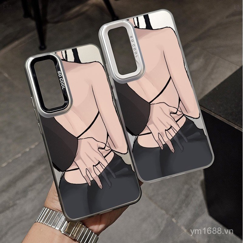 Ốp điện thoại chống sốc kiểu nghệ thuật đơn giản Phantom Back Thích hợp cho Samsung S24 / S24FE / S2