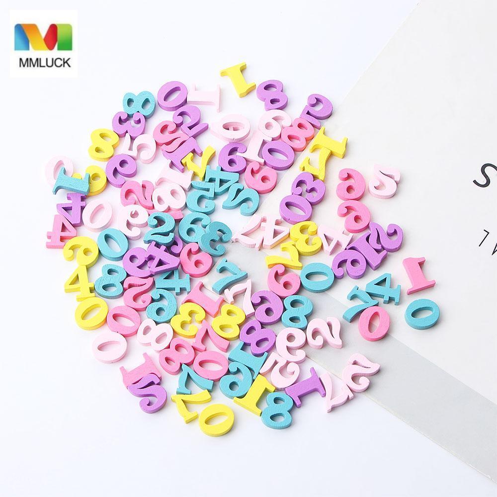 MMLUCK Số MMLUCK Bảng chữ cái Gỗ hỗn hợp Trang trí nội thất