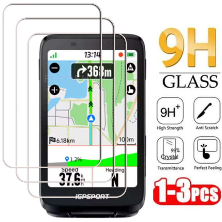 1-2 Chiếc 9H HD Kính Cường Lực Cho iGPSPORT BSC500 BSC300 300T BSC200 200S BSC100 100S BiNavi GPS iG