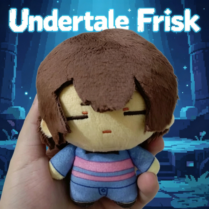 Đồ chơi nhồi bông Frisk Undertale, Búp bê nhồi bông nhân vật trò chơi Indie dễ thương, Bông mềm mại 