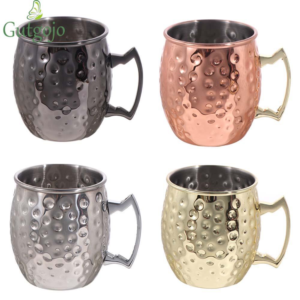 GUTGOJO Moscow Mule Mug, Bar Tool Drinkware Cốc thép không gỉ, bền Nga Rượu Cốc Bia Nhà