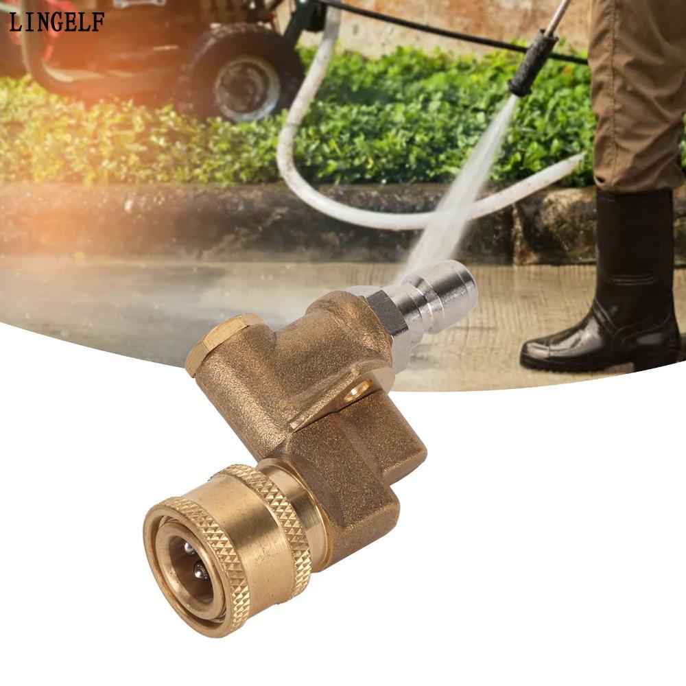 Khớp nối xoay máy rửa áp lực LINGELLF, 1 / 4 ” Kết nối nhanh 5 góc Khớp nối xoay kết nối nhanh 180 đ