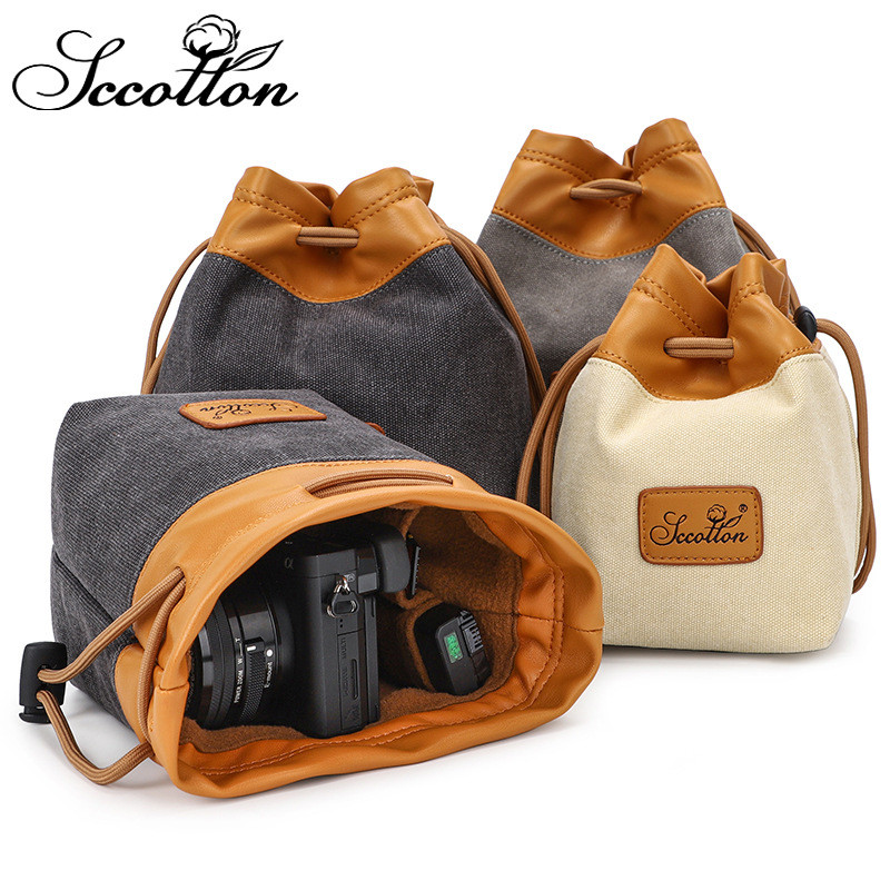 Pinbiao Thích hợp cho Túi đựng máy ảnh Olympus EM1 EM5 EM10 EP7 EPL9 EPL8 OM1 OMD EM10III IV EPL5 Tú