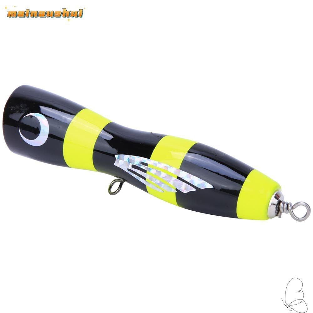 MAINAUSHUI Topwater Popper Mồi, Mồi Popper 3 Màu Cứng, Bền 16,5cm 65g Gỗ Nhân Tạo Popper Dụ Câu Cá T