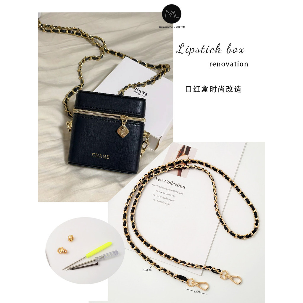 [Chỉ Dây Đeo Vai] Thích Hợp Cho Chanel Túi Son Môi Chuyển Đổi Túi Dây Xích Cross-Body Chanel Túi Ngọ