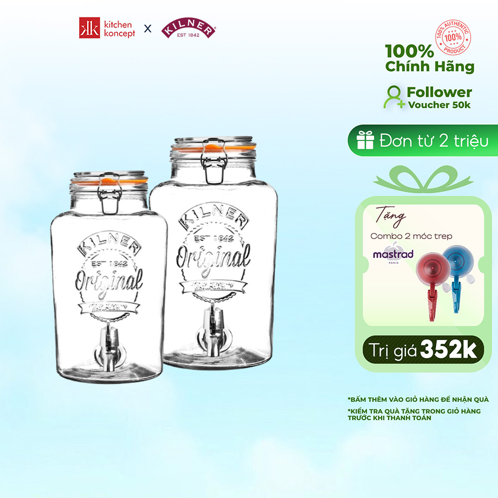 Kilner – Bình nước thủy tinh Original