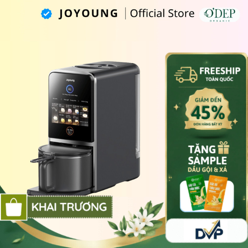 Máy nấu sữa hạt đa năng làm sạch tự động Joyoung JSCB-K7 PRO công nghệ khử Purin chuyên biệt - SHOP 