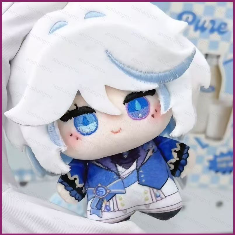 YT4 (Không má hồng) Genshin Impact Furina Plushie Game Merch Túi búp bê Cotton sang trọng dễ thương 