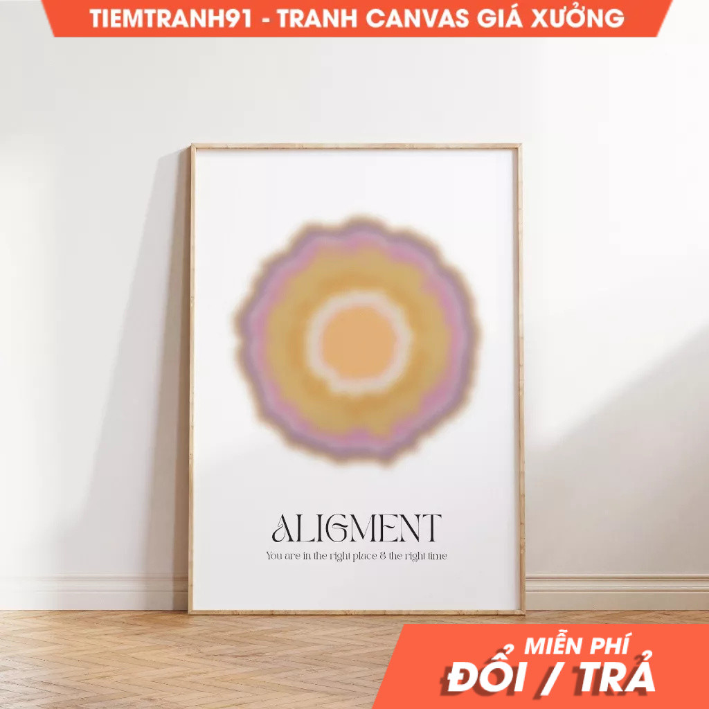 Tranh treo tường, Aura Poster, Spiritual Wall Art, Gradient, Angel Numbers, Affirmation Wall Art. (1