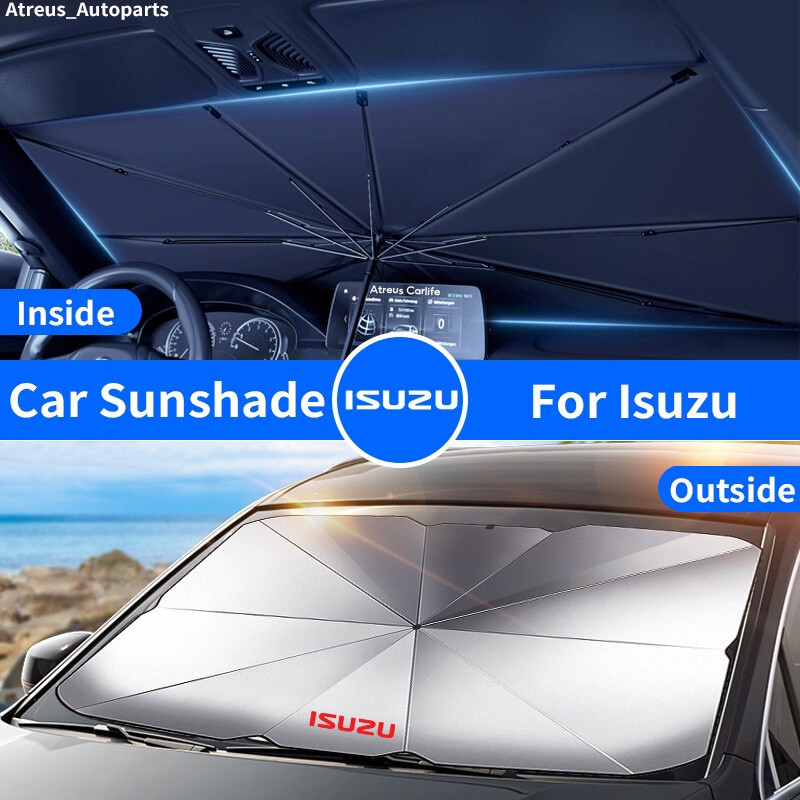 ISUZU D-MAX MU-X Tấm Che Nắng Ô Dù Kính Chắn Gió Chống Tia UV Tấm Che Nắng Cho ISUZU Dmax Mux Panthe