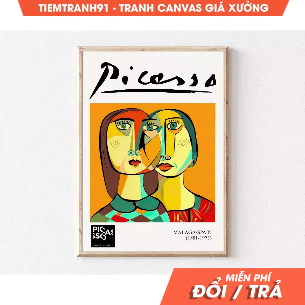 Tranh treo tường, Picasso, Large Art, Eclectic Wall Art, Maximalist Decor, Funky Home Decor, Apartme