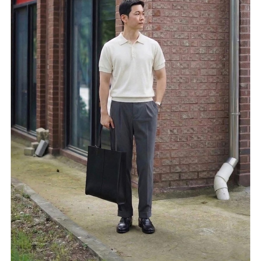 [OLZEN] Áo Polo Nam Dệt Kim Cotton Supima Cao Cấp – Chính Hãng Hàn Quốc, Form Chuẩn, Giặt Máy An Toà