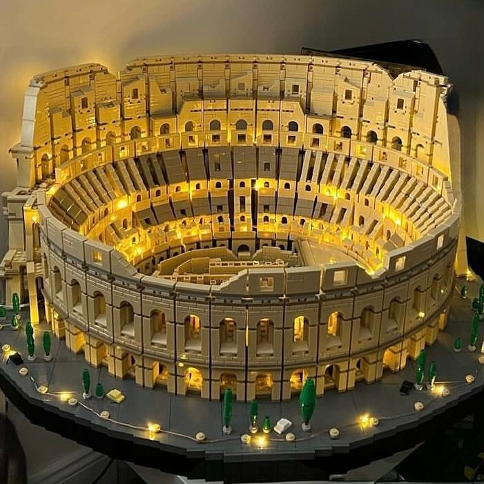 Tương thích với Lego La Mã cổ đại Colosseum khối xây dựng nổi tiếng loạt xây dựng lắp ráp đồ chơi mô