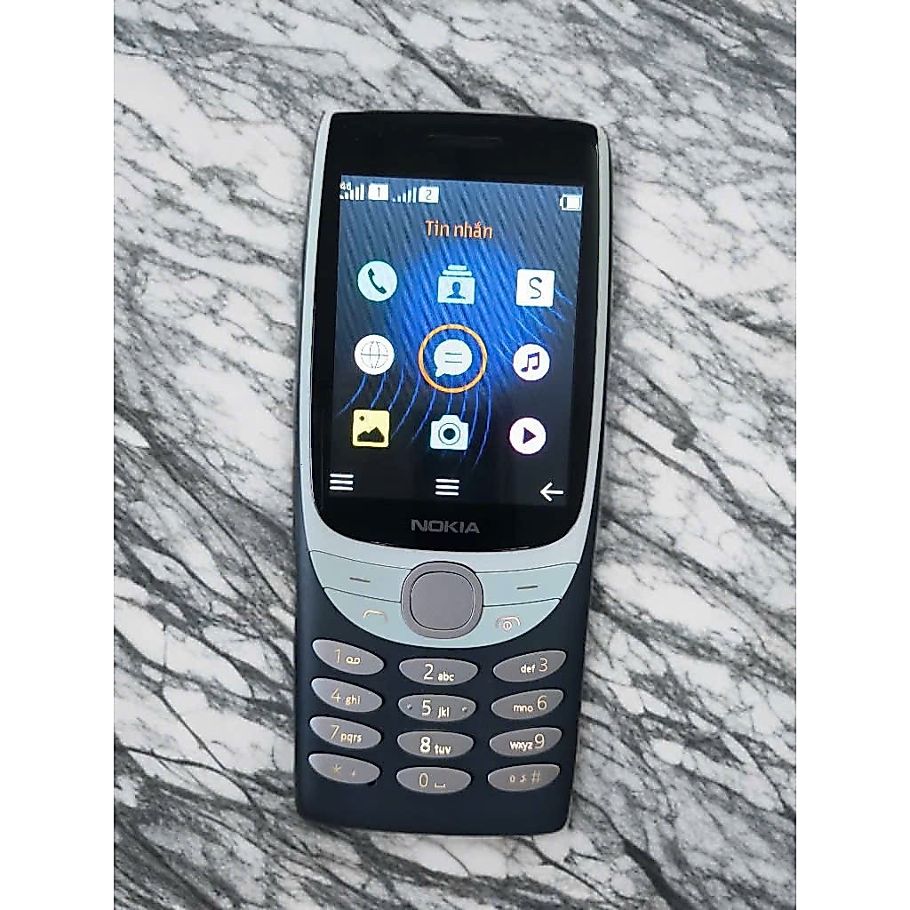Điện thoại nghe gọi Nokia 8210 sóng 4G, màn to đẹp dùng cho Viettel, bảo hành 12 Tháng