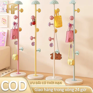 HOME FURNISHINGS Giá treo quần áo hình nấm dễ thương Giá treo áo gia dụng hiện đại Móc treo đa năng