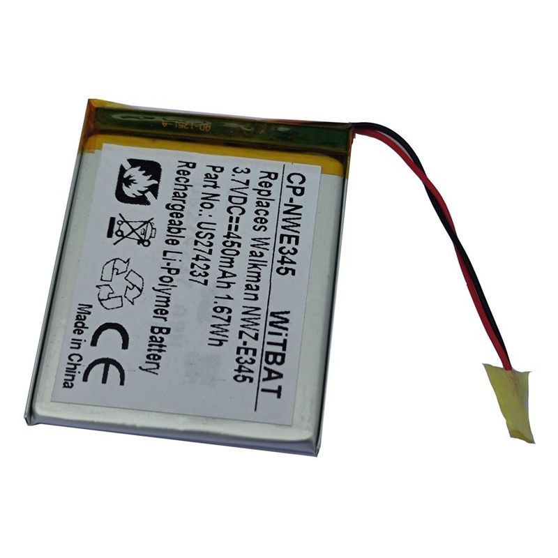 Thích hợp cho pin NWZ-E383 NWZ-E384 NWZ-E385 MP3 US274237