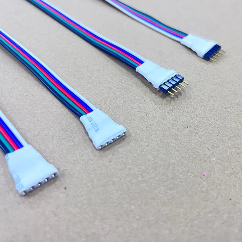 15cm 4pin 5pin LED RGB RGBW Strip Light Connector Nam & Nữ cắm ổ cắm kết nối Dây cáp cho RGB RGBW Le