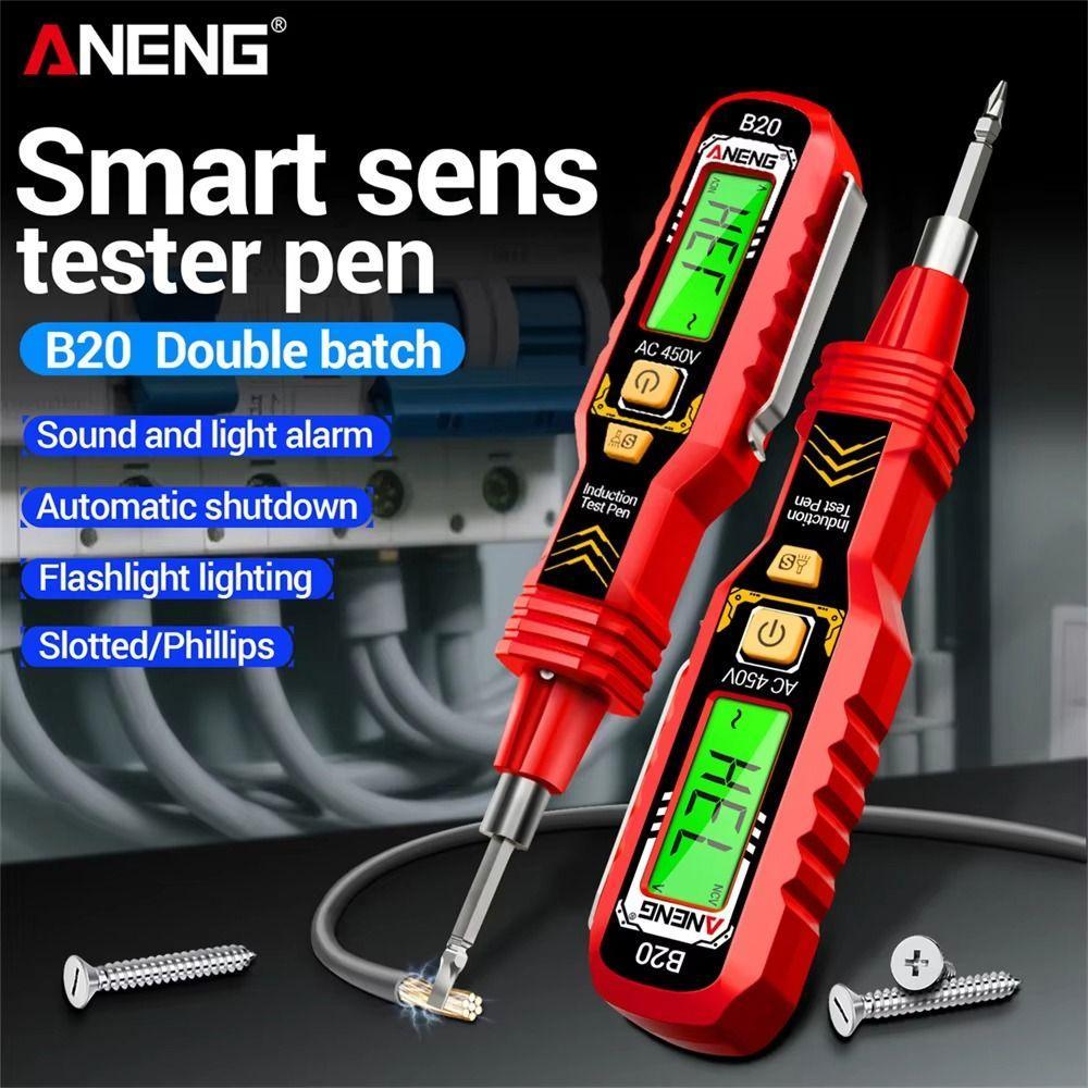 Bút kiểm tra điện áp CHLOCH, Máy dò điện áp báo động không tiếp xúc, ANENG B20 Bút cảm ứng điện hai 