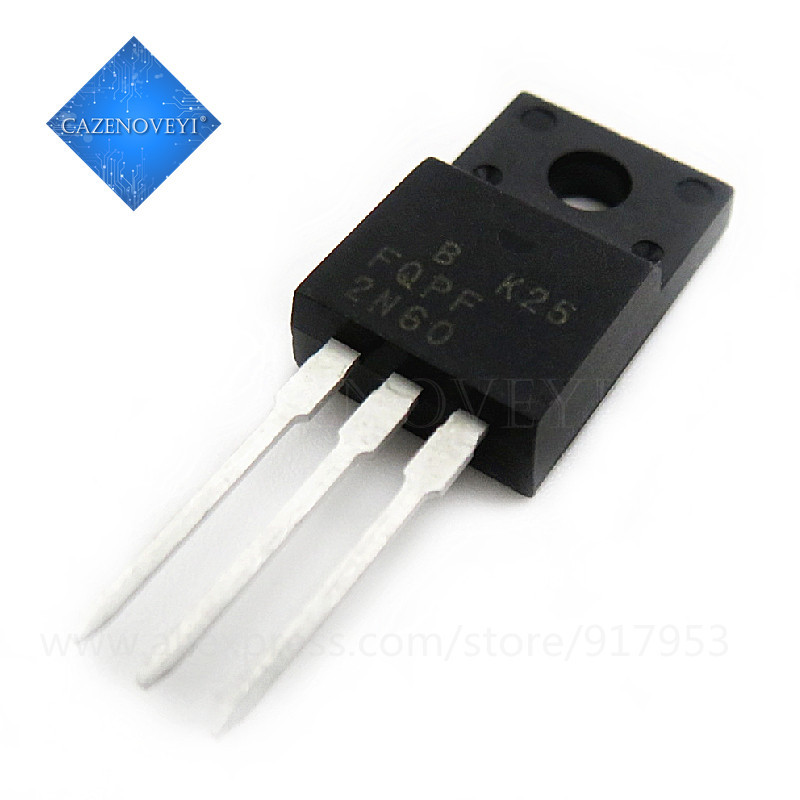 10 Mảnh FQPF2N60C 2N60C 2N60 TO-220F 600V 2A chip gốc mới