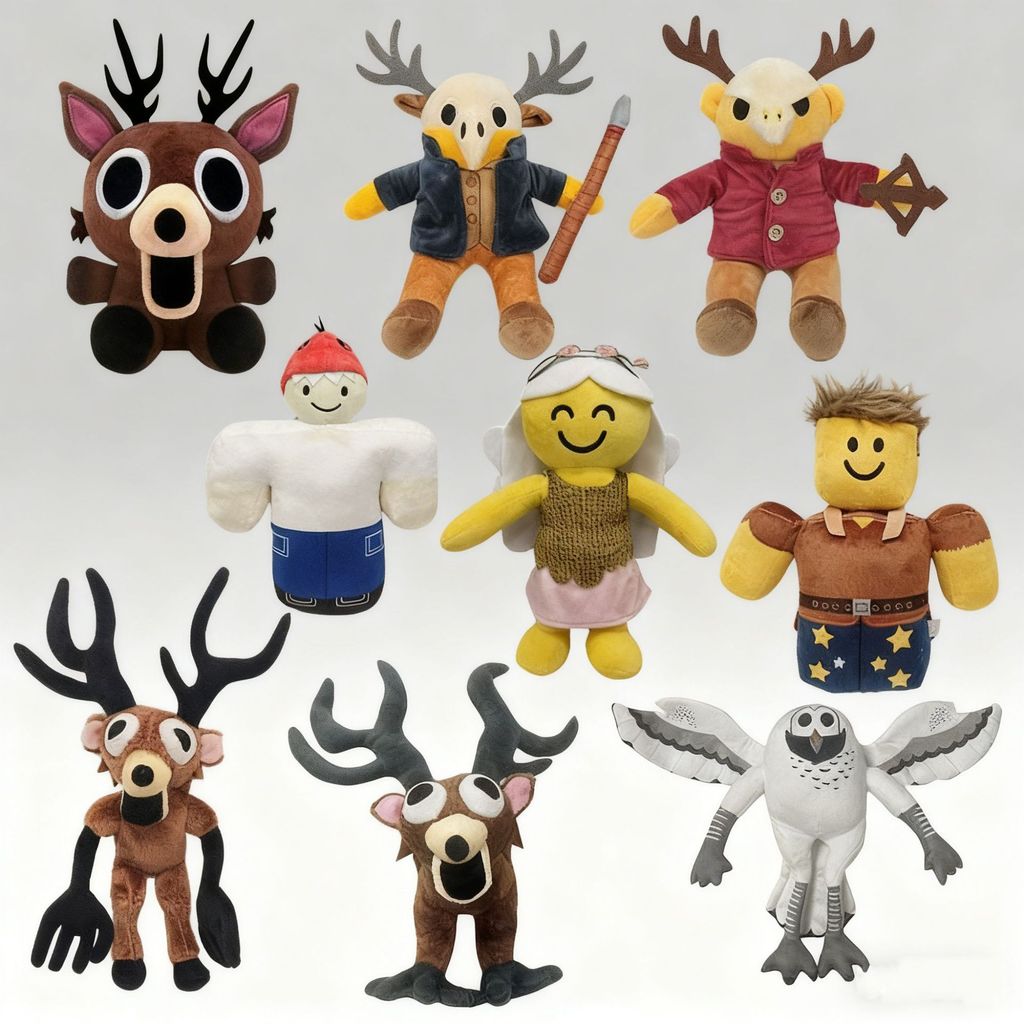 Sản phẩm mới Hàng có sẵn Forest 99 Night Horror Game 99Nights Open Mouth Elk Game Toy Plush Doll Spo
